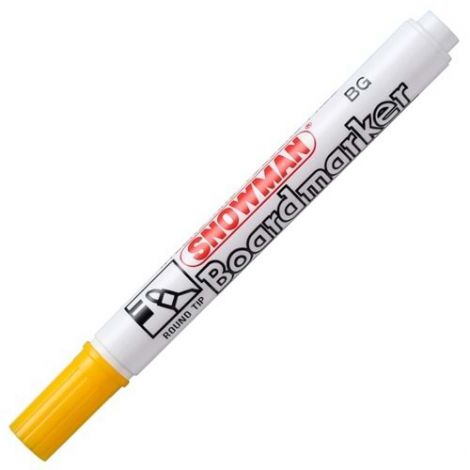Marker suchościeralny do białych tablic Snowman 1.5mm-3.0mm, Żółty
